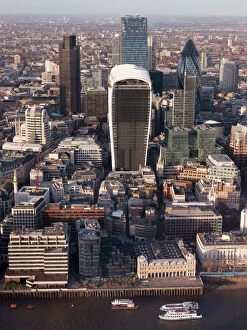 London Gallery: Aerial London Cityscape dominated by Walkie Talkie tower, London, England, United Kingdom, Europe
