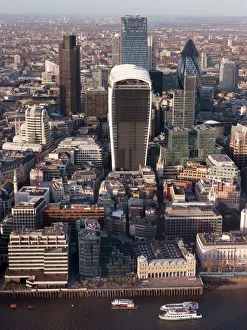 London Gallery: Aerial London Cityscape dominated by Walkie Talkie tower, London, England, United Kingdom, Europe