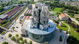 Provence Alpes Cote Dazur Prints: Aerial of the LUMA Cultural Center building