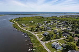 Residence Prints: Aerial of Mastic Beach, Long Island, United States of America, North America