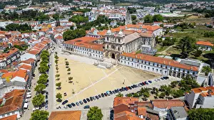 Religious Site Prints: Aerial of the Monastery of Alcobaca