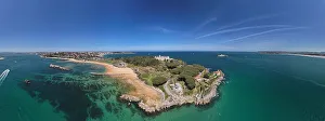 Cantabria Prints: Aerial panoramic view of the Magdalena Peninsula