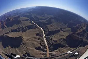 Grand Canyon Prints: Aerial photo of Colorado River and the Grand Canyon from Papillon Helicopter