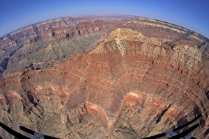 Grand Canyon Prints: Aerial photo of Grand Canyon from Papillon Helicopter