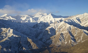 Ladakh Prints: Aerial photo of Himalayas, Southern Ladakh, India, Asia