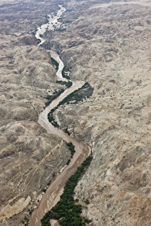 Images Dated 5th March 2008: Aerial photo of the Omaruru River, Namibia, Africa