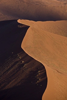 Images Dated 15th March 2008: Aerial photo of Sossusvlei, Namib Desert, Namib Naukluft Park, Namibia, Africa