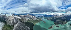 Natural Wonder Prints: Aerial of Pia glacier and its fjord, Tierra del Fuego, Chile, South America