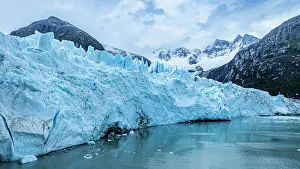 Natural Wonder Prints: Aerial of Potter glacier, Tierra del Fuego, Chile, South America