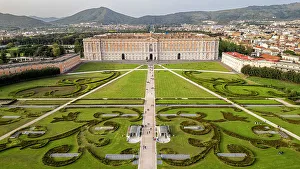 Royal Residence Prints: Aerial of the Reggia di Caserta (Royal Palace of Caserta)