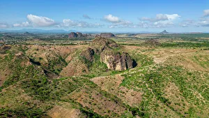 Rhumsiki Prints: Aerial of Rhumsiki peak in the lunar landscape of Rhumsiki