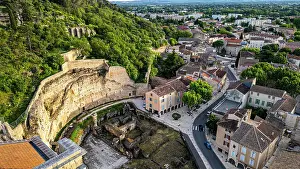 Provence Alpes Cote Dazur Prints: Aerial of the Roman Amphitheatre