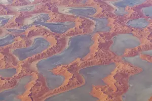 Aerial of the Rub al Khali, the Empty Quarter, Kingdom of Saudi Arabia, Middle East