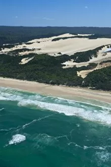 Images Dated 13th September 2008: Aerial of the Seventy-Five Mile Beach, Fraser Island, UNESCO World Heritage Site, Queensland