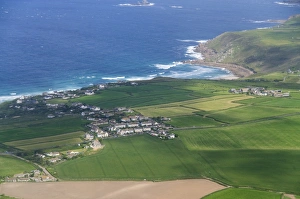 Images Dated 26th May 2009: Aerial shot of Penzance area, Cornwall, United Kingdom, Europe