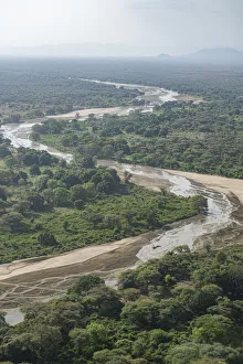 Aerial of Singaita River, Kapoita, Eastern Equatoria State, , South Sudan, Africa