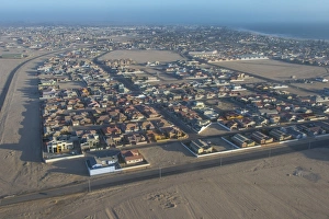 Urban Sprawl Prints: Aerial of Swakopmund, Namibia, Africa