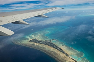 Aerial of Tarawa, Kiribati, South Pacific, Pacific