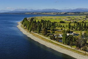 Te Anau Prints: Aerial of Te Anau, Fiordland National Park