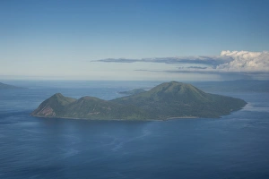 The Pacific Prints: Aerial of Tongoa island, Shepherd Islands, Vanuatu, Pacific