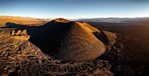 Crater Prints: Aerial view of Alumbrera Volcano, Antofagasta de la Sierra, Puna, Catamarca, Argentina