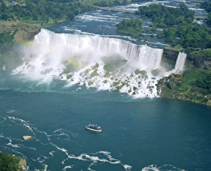 Mother Nature Prints: Aerial view of the American Falls