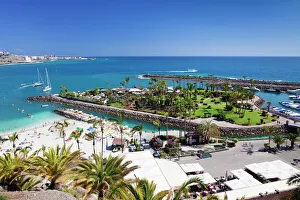 Canaries Prints: Aerial view of Anfi del Mar, Playa de la Verga