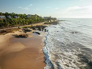 Splash Prints: Aerial view of Bai da Ong Dia Beach, Mui Ne, Binh Thuan Province, Vietnam
