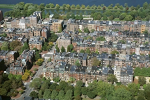Highway Prints: Aerial view of Back Bay area