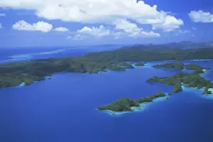 Fijian Prints: Aerial view of Bay of Islands, northwestern Vanua Balavu, northern Lau group