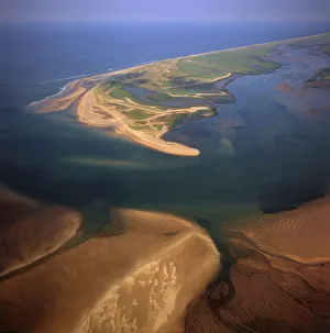 View From Above Prints: Aerial view of Blakeney Point, Norfolk, England, United Kingdom, Europe