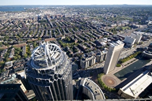 Boston Prints: Aerial view of Boston from the Prudential Sky Walk, Boston, Massachusetts