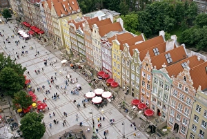 Dlugi Targ Prints: Aerial view of the bright postwar renovation of