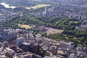 Buckingham Palace Prints: Aerial view of Buckingham Palace, London, England, United Kingdom, Europe
