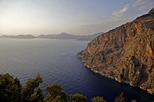 Images Dated 22nd August 2010: Aerial view of Butterfly Valley and the Lycia coastline, Lycian Way, near Fethiye, Oludeniz