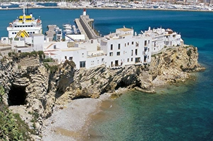 Ibiza Prints: Aerial view of the centre of the old town