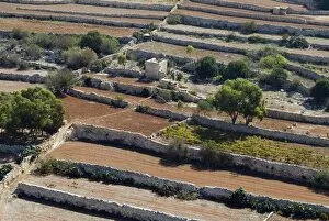 Images Dated 3rd October 2006: Aerial view of countryside close to Valletta, Malta, Europe