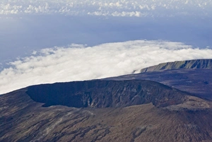 Images Dated 29th July 2007: Aerial view of the crater of Piton de la Fournaise volcano, La Reunion
