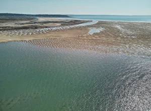 Seasonal Changes Prints: An aerial view of the estuary of the Taw and Torridge Rivers