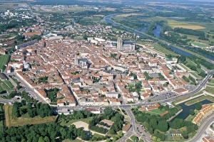 Meurthe Et Moselle Prints: Aerial view of fortifications of Marshal Vauban, town of Toul, Meurthe-et-Moselle