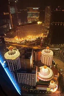 Hotels Prints: Aerial view from Grand Lisboa hotel, Macau, Special Administrative Region, China, Asia