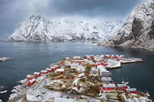 Breathtaking View Prints: Aerial view of Hamnoy and Eliassen Rorbuer