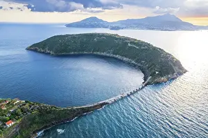 Crater Prints: Aerial view of the island of Vivara