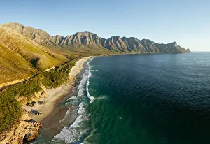 Aerial view of Kogel Bay, Western Cape, South Africa, Africa