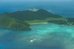 Images Dated 19th November 2008: Aerial of view Lord Howe Island, UNESCO World Heritage Site, Australia, Tasman Sea, Pacific