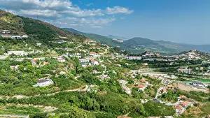 Settlement Prints: Aerial view of mountain resort in Lachin