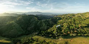 Alajuela Province Prints: Aerial view of mountains, Alajuela Province, Costa Rica, Central America