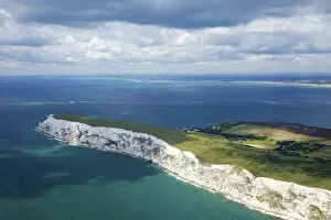 Images Dated 8th August 2011: Aerial view of the Needles, Isle of Wight, England, United Kingdom, Europe