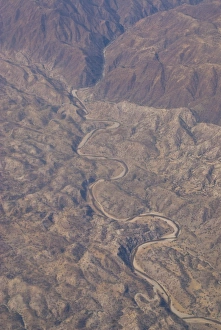 Images Dated 31st December 2006: Aerial view of the Nile valley, Ethiopia, Africa