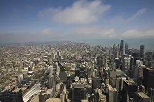 Aerial view of North Chicago skyline, Chicago, Illinois, United States of America